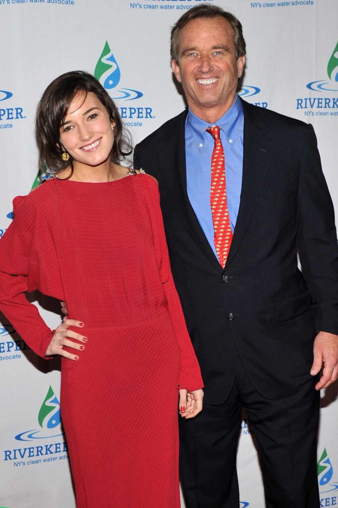 Kick kennedy actress with her father Robert F kennedy Jr