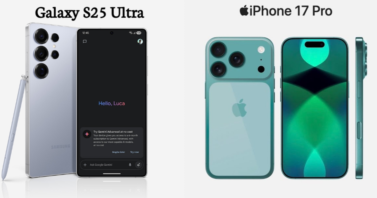 Samsung galaxy s25ultra vs iphone 17