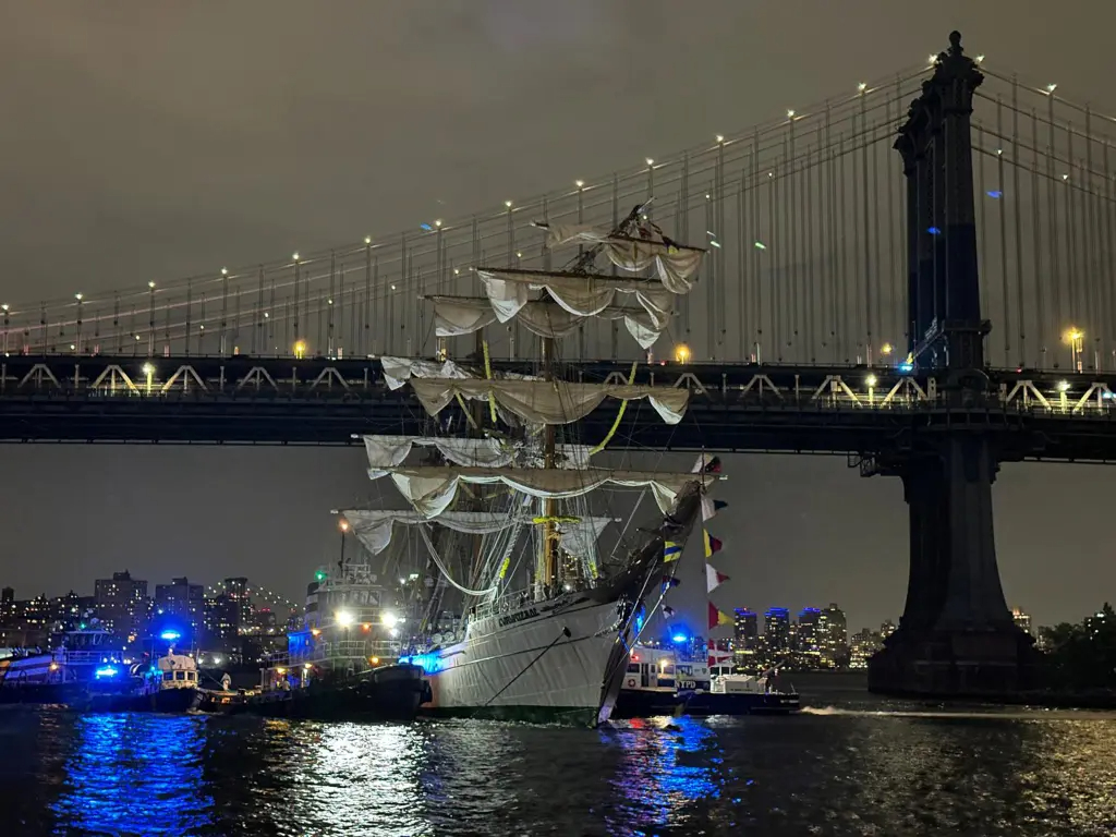 Tragedy Strikes as Mexican Navy Ship Collides with Brooklyn Bridge, Leaving Two Dead and Multiple Injured