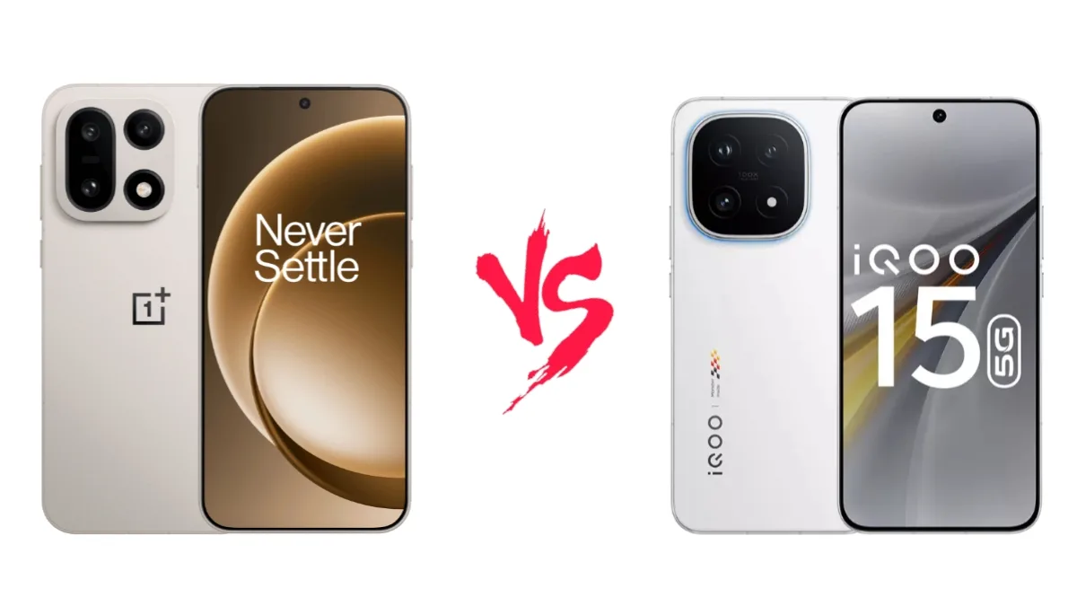 OnePlus 15 vs iQOO 15 bengali comparison – design, display and performance