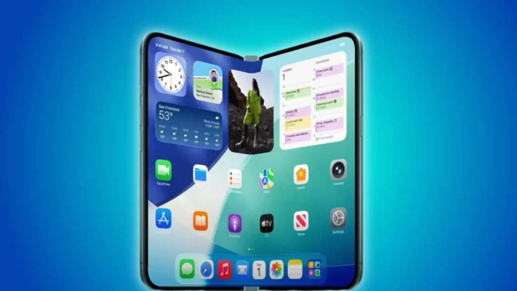Apple iPhone Fold foldable design concept with dual display