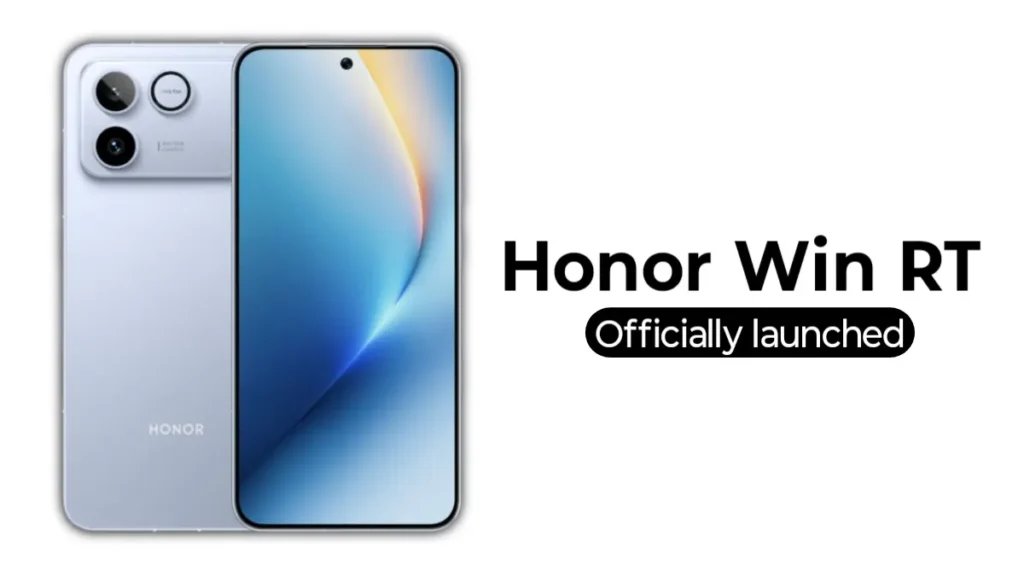 Honor Win RT gaming smartphone with 185Hz OLED display, active cooling fan and 10000mAh battery