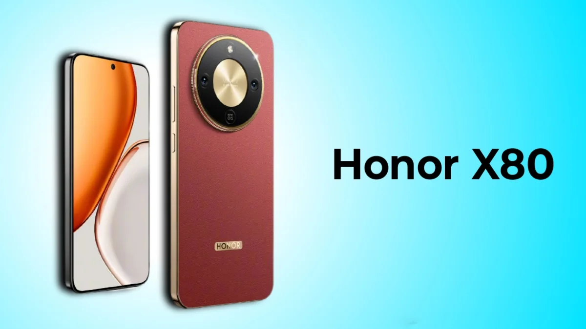 Honor X80 smartphone with 10000mAh battery and large display (expected design)