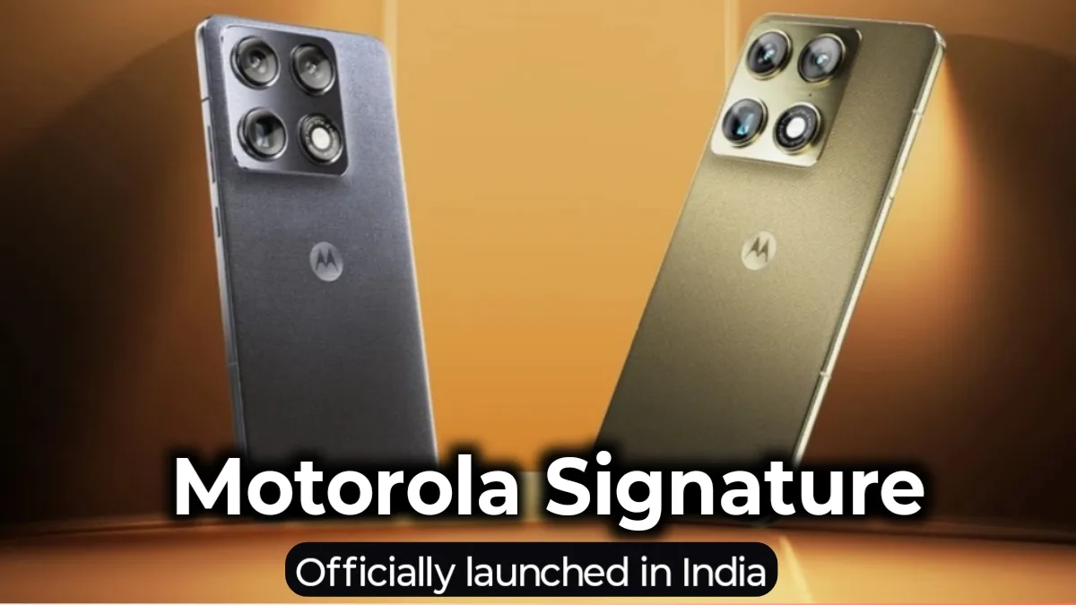 Motorola Signature flagship smartphone launched in India with 165Hz AMOLED display and Snapdragon 8 Gen 5