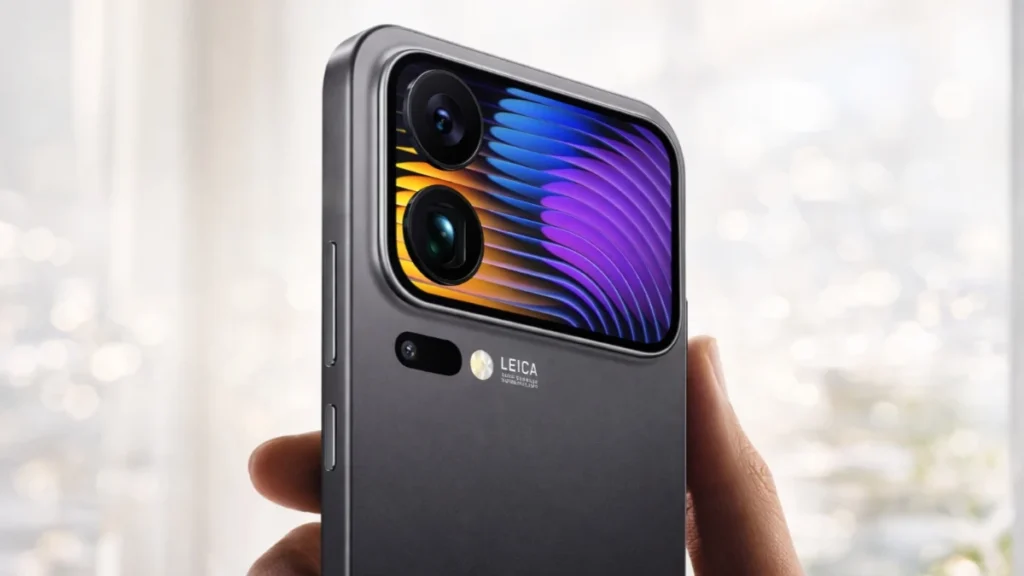 Xiaomi 18 concept render showing large periscope camera module and design