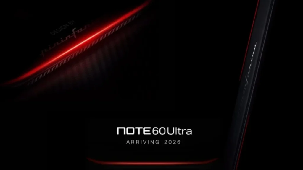 Infinix Note 60 Ultra leaked design showing premium Pininfarina styling and camera module