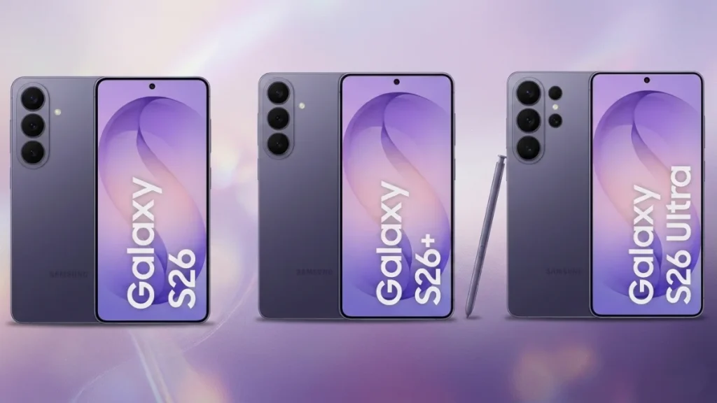 Samsung Galaxy S26, S26+ and S26 Ultra official look