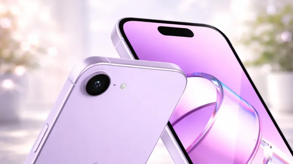 Apple iPhone 17e leaked render showing Dynamic Island display and new design