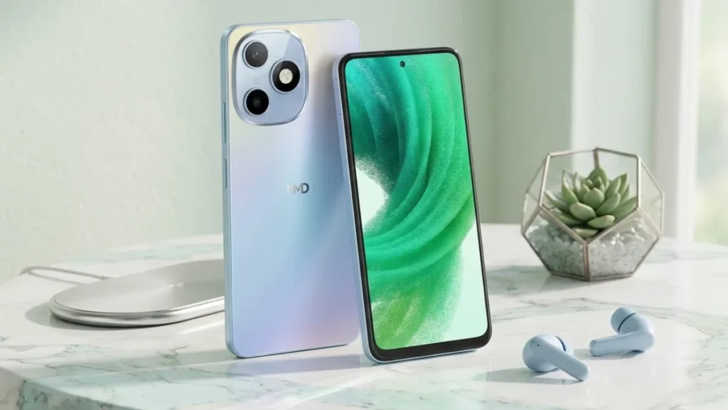 HMD Luma smartphone with 6.67-inch HD+ display, 50MP camera, and 5000mAh battery