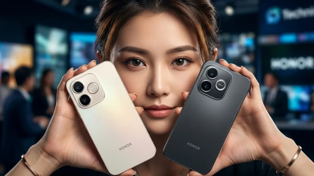 Honor X80i smartphone leaked design with 7000mAh battery and 6500 nit OLED display