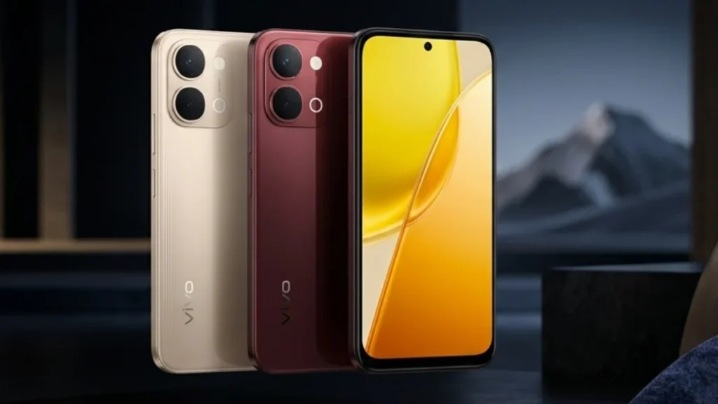 Vivo Y51 Pro 5g smartphone back panel design showing Vivo branding and camera panel