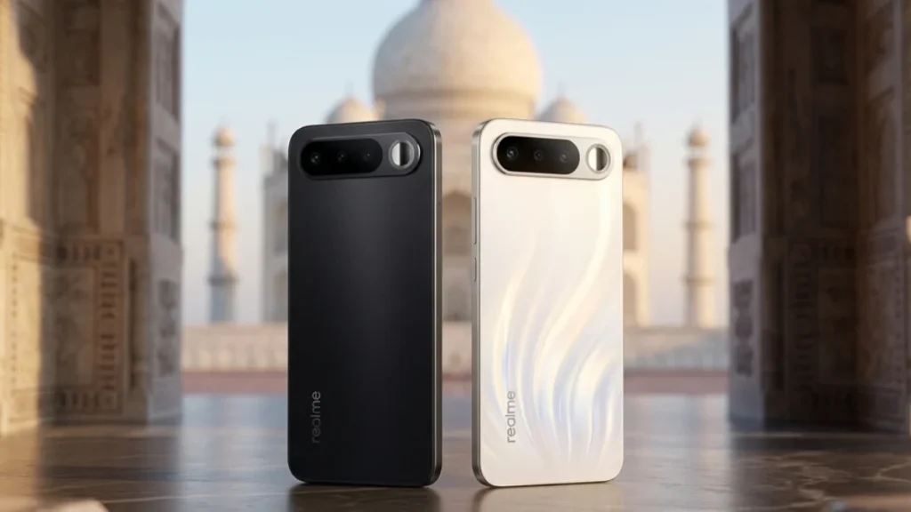 Realme 16 5G smartphone with 7000mAh battery 120Hz AMOLED display selfie mirror feature