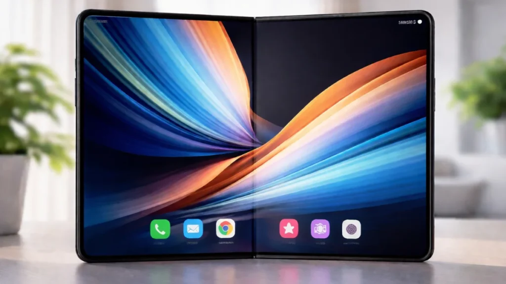 samsung wide foldable smartphone demo design