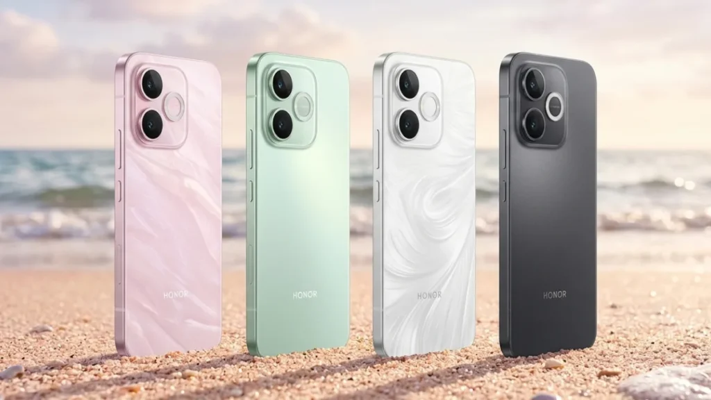 Honor X80i smartphone design with 1.5K OLED display and 7000mAh battery