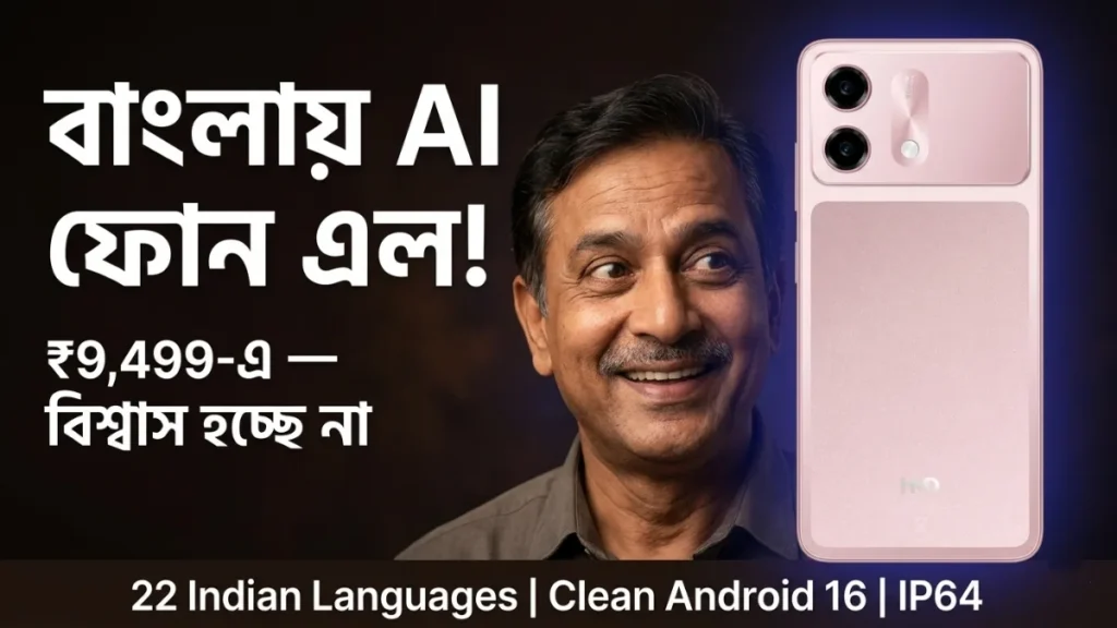 HMD Vibe 2 5G ₹10,999 লঞ্চ — Indus AI 22 ভারতীয় ভাষায় 6000mAh Clean Android