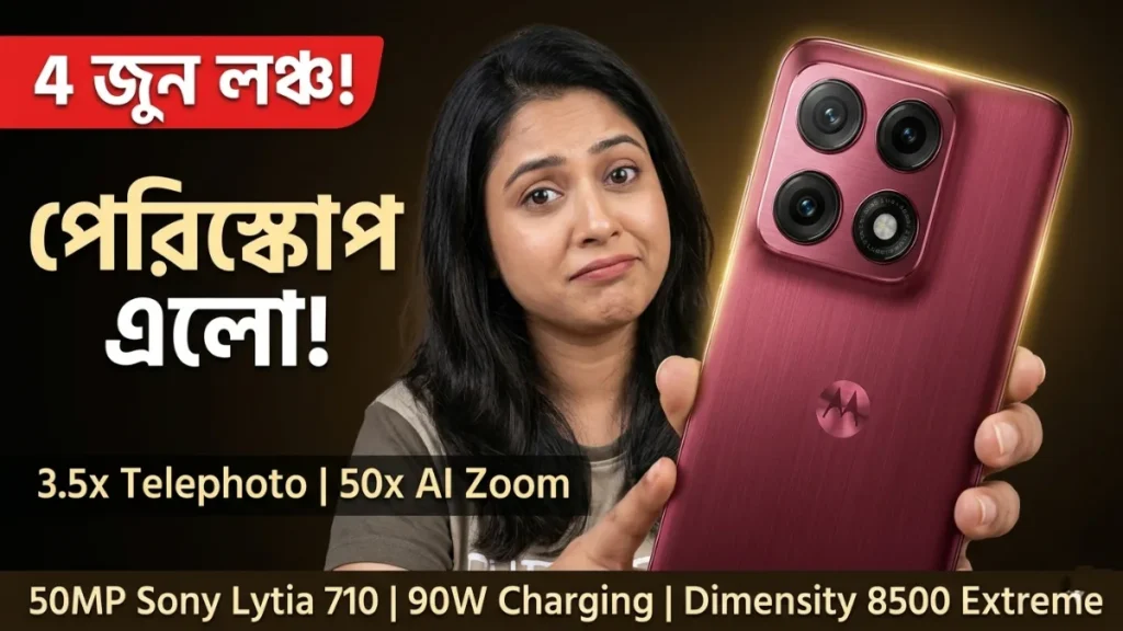 Motorola Edge 70 Pro+ India Launch June 4, Periscope Camera 50x Zoom Wireless Charging Pantone Flipkart